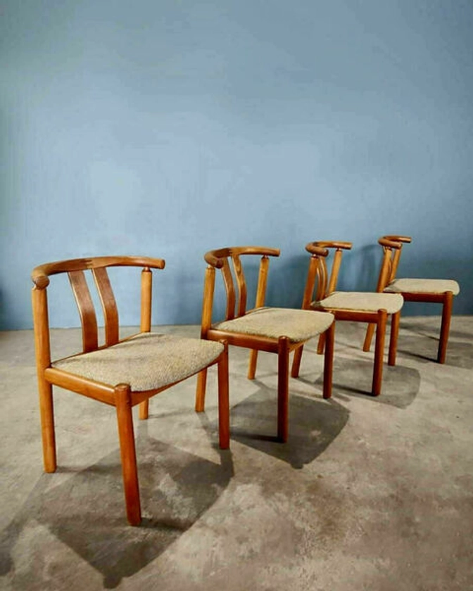 4 X Danish Dining Chairs By Hans J Frydendal Boltinge Stolefabrik Mid Century | Vinterior