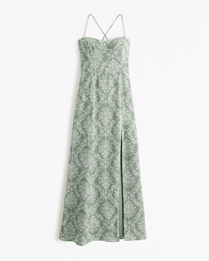 Women's The A&F Camille Tie-Back Gown | Women's Dresses & Jumpsuits | Abercrombie.com