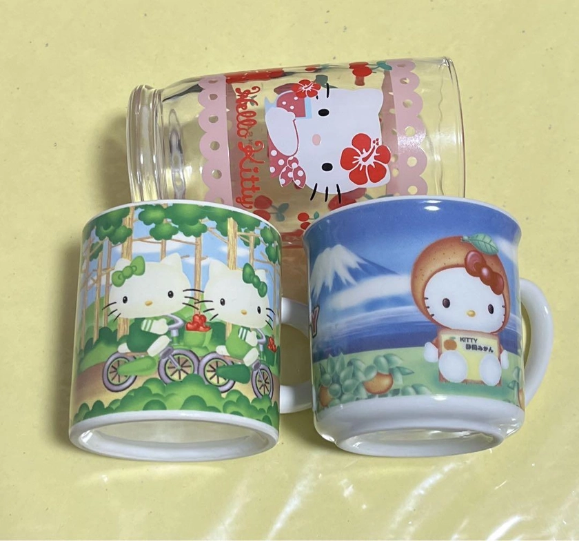 hello kitty cup mug Vintage Rare Best Limited Japanese seller ♫ ♫ ♫ ♫ ♫ ♫ ♫ ♫ ♫