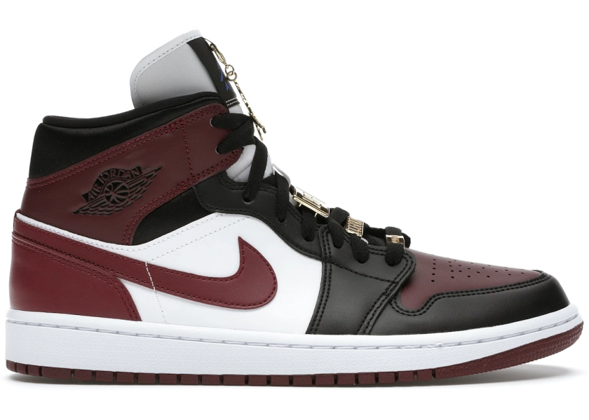 Jordan 1 Mid SE Black Dark Beetroot (Women's)