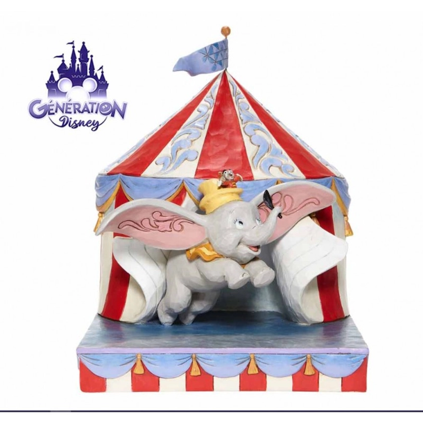 Statue résine Dumbo Circus Tent by Jim Shore - 24cm