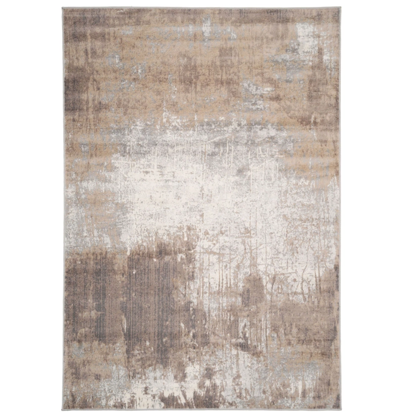 Beige Grey Distressed Area Rug |Living Room Rugs | Kukoon Rugs Online
