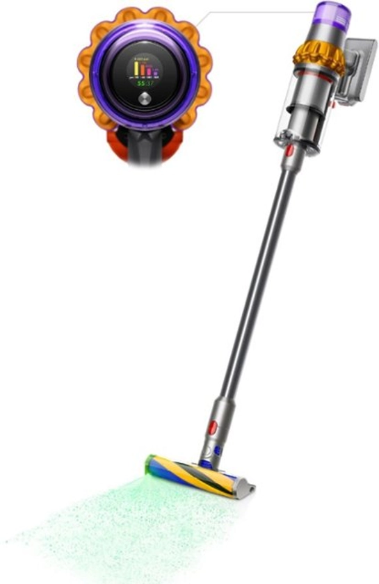 Dyson - V15 Detect Cordless Vacuum - Yellow/Nickel