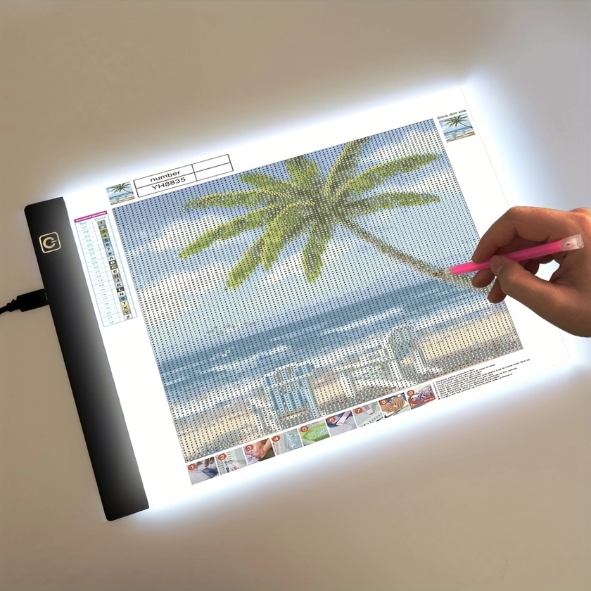 Portable LED Light Box, USB Power Artifact LED Trace Light Pad For Artists Drawing, Tools & Accessories Sketching, Diamond Painting