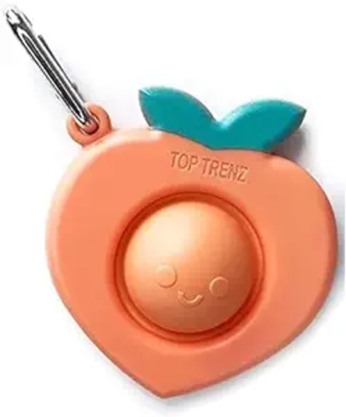 OMG Pop Fidgety Mega Pop Keychain - Peach