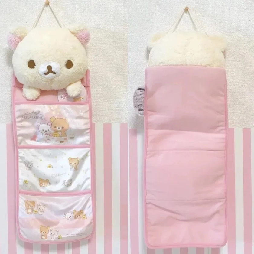 Rilakkuma-bolsa colgante multicapa, almacenamiento de joyas Kawaii, gran capacidad, dormitorio, decoración del hogar, regalo para estudiantes, nuevo - AliExpress