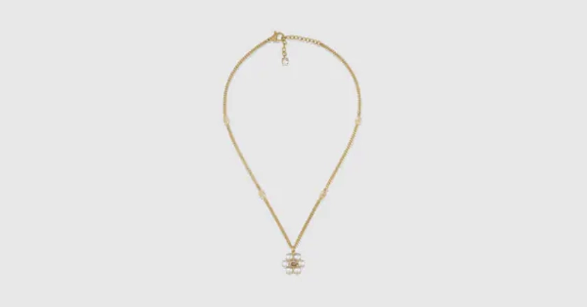 Gucci Pearl Double G necklace