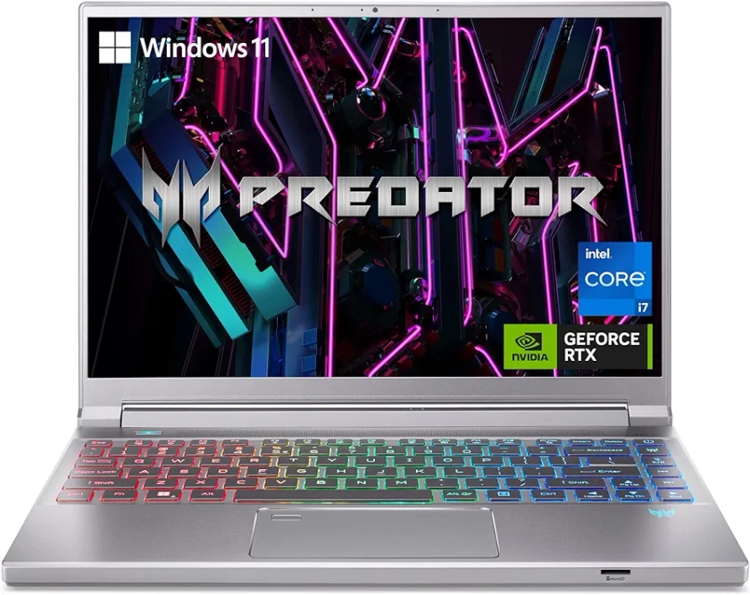 Acer Predator Triton 14 Gaming/Creator Laptop | 13th Gen Intel i7-13700H | NVIDIA GeForce RTX 4050 | 14" WUXGA 165Hz G-SYNC Display | 16GB LPDDR5 | 512GB PCIe Gen 4 SSD | Killer WiFi 6E | PT14-51-78B4