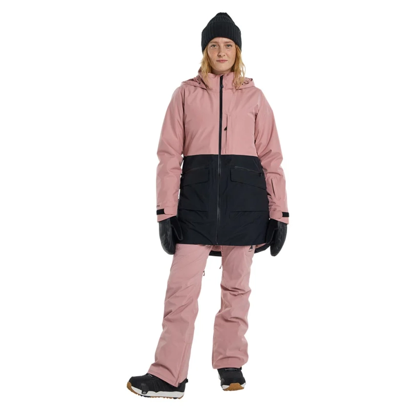 Burton 2024 Gore Treeline Womens Jacket - Powder Blush/True Black