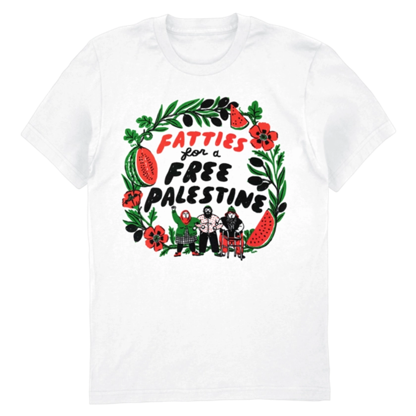 Fatties For a Free Palestine Tee