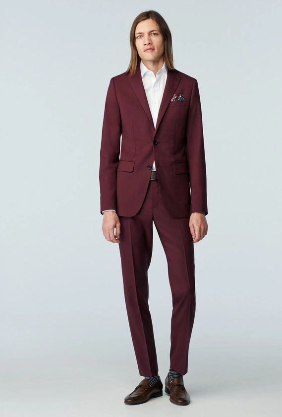 Custom Suits Made For You - Milano Burgundy Suit | INDOCHINO