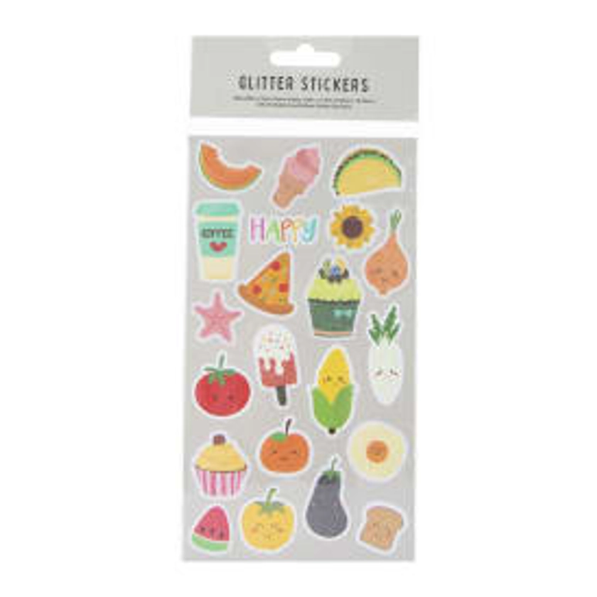 kawaii glitter stickers 64-count | Five Below