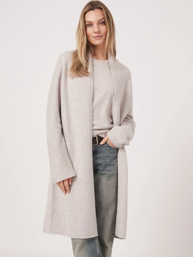 Luxurious chunky knit cashmere cardigan