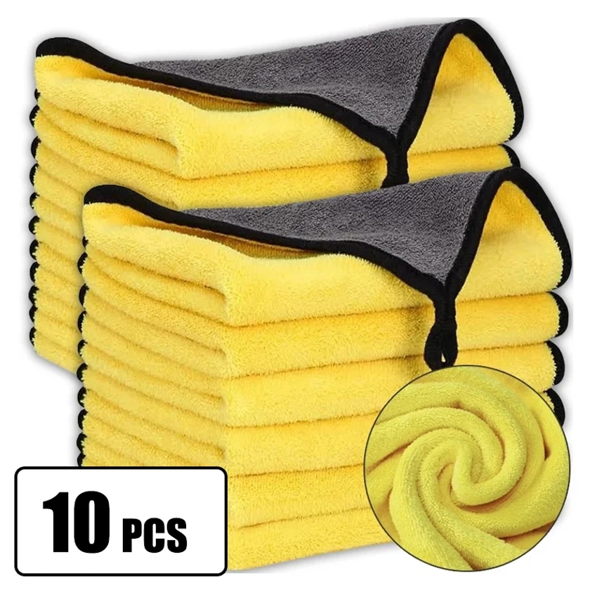 Serviette en Microcarence pour Lavage de Voiture, Accessoire de 30x30/60cm