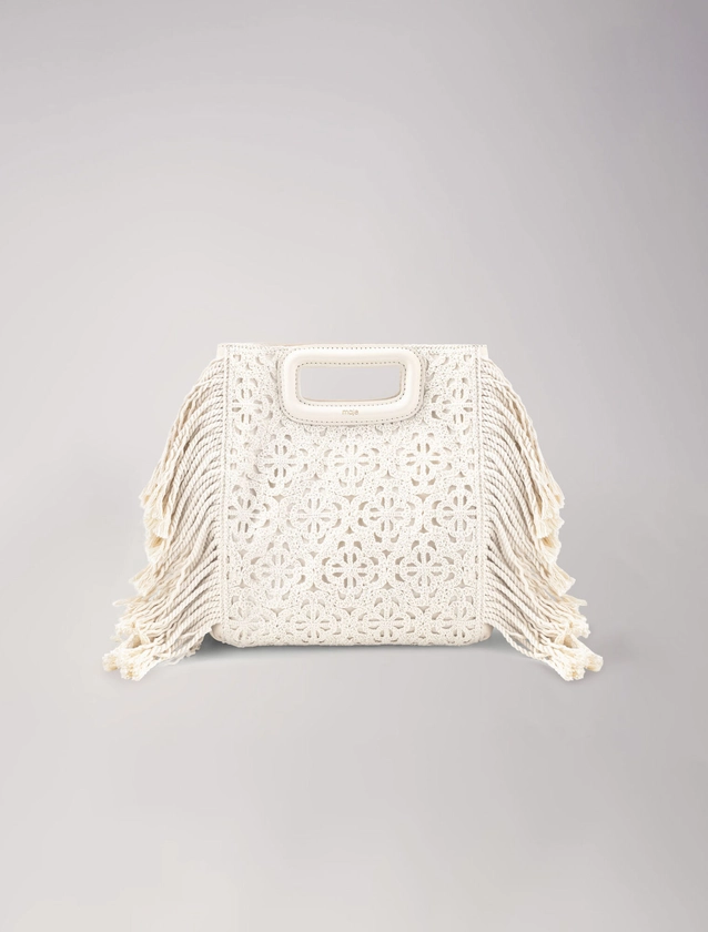 Sac M crochet et cuir lisse