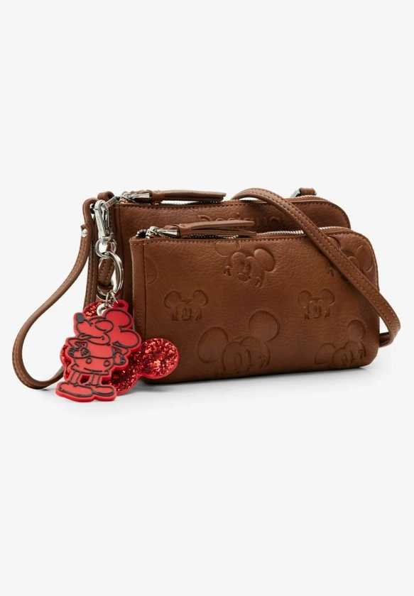 MICKEY MOUSE POUCH - Sac bandoulière - brown