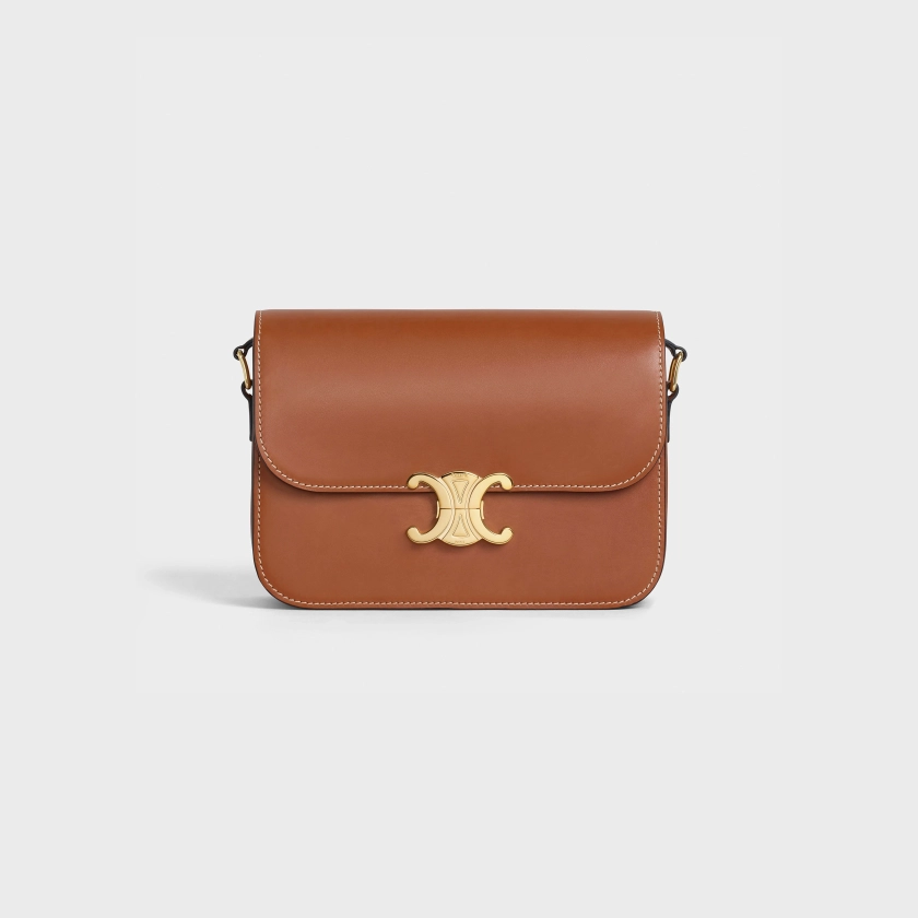 CLASSIQUE TRIOMPHE BAG IN NATURAL CALFSKIN - TAN | CELINE