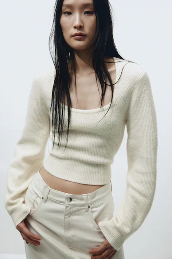 Rib-knit Sweater