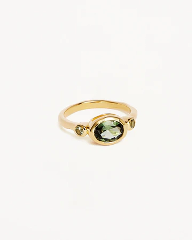 18k Gold Vermeil Radiant Soul Ring - Forest