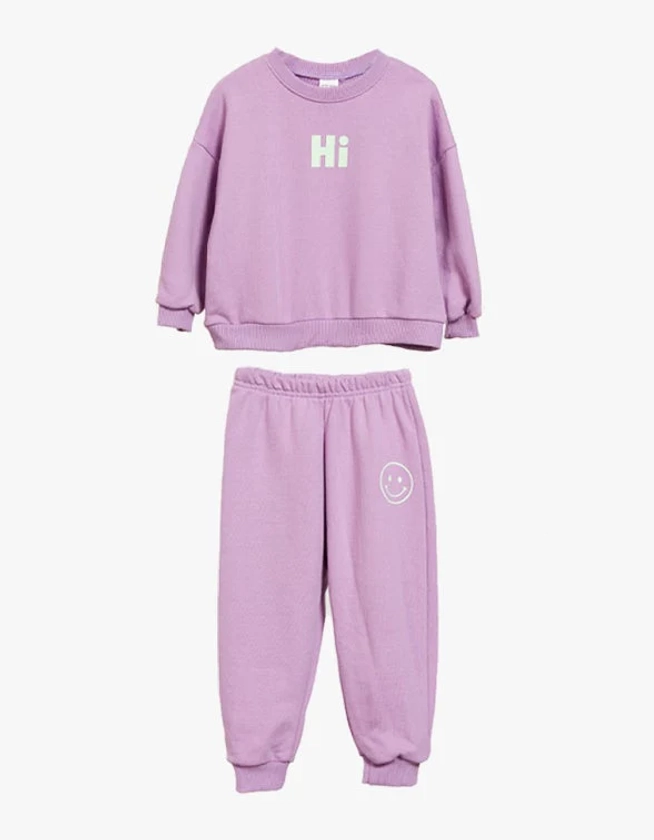 Hi Sweatsuit Set - Purple