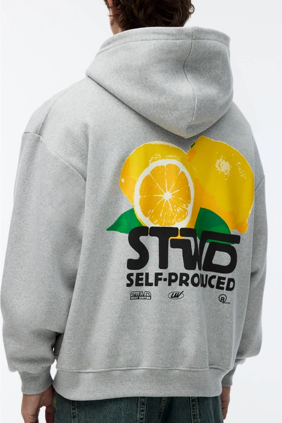 Sweat à capuche STWD citrons - pull&bear