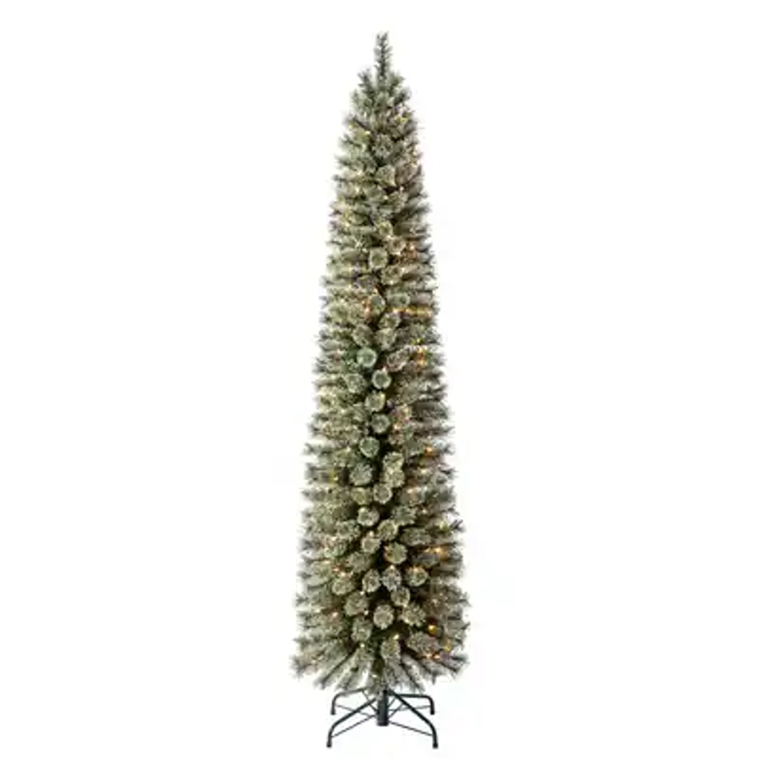 7ft. Pre-Lit Cashmere Pencil Artificial Christmas Tree, Clear Lights by Ashland® | Michaels