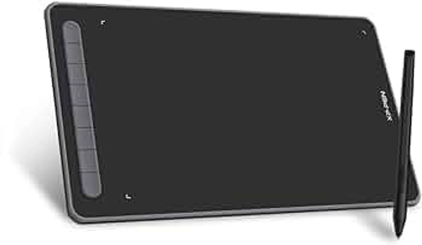 XP-PEN Deco L Tablette Graphique 10x6 Pouces avec Stylet X3 pour Dessin Digital, Animation, Etudes à Distance ou Télétravail Compatible avec Windows/Mac/Android/Chrome OS/Linux (Noir)