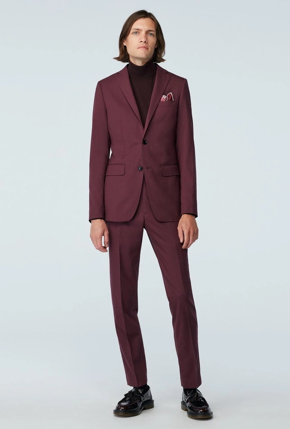 Custom Suits Made For You - Howell Wool Stretch Mauve Suit | INDOCHINO