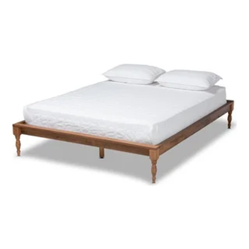 Baxton Studio Romy Full Size Ash Brown Finished Wood Bed Frame - Traditional - Platform Beds - by Homesquare | Houzz