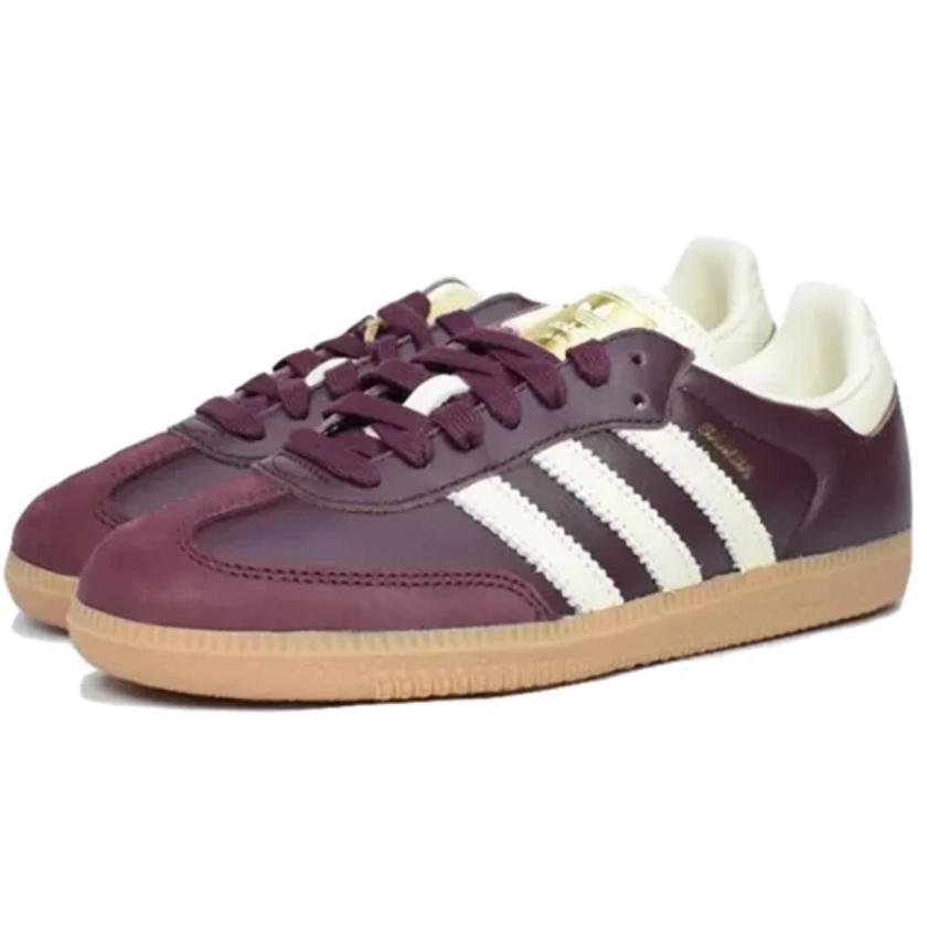 Adidas Samba OG Maroon Gold Metallic