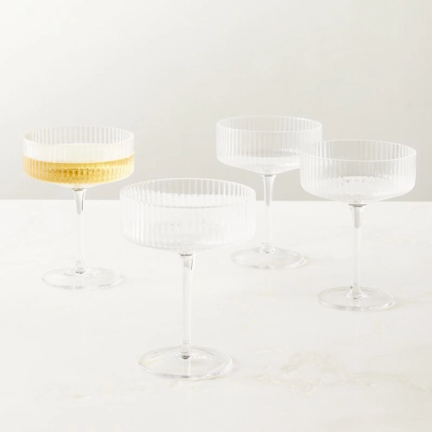 Eve Coupe Cocktail Glass Set of 4 + Reviews | CB2