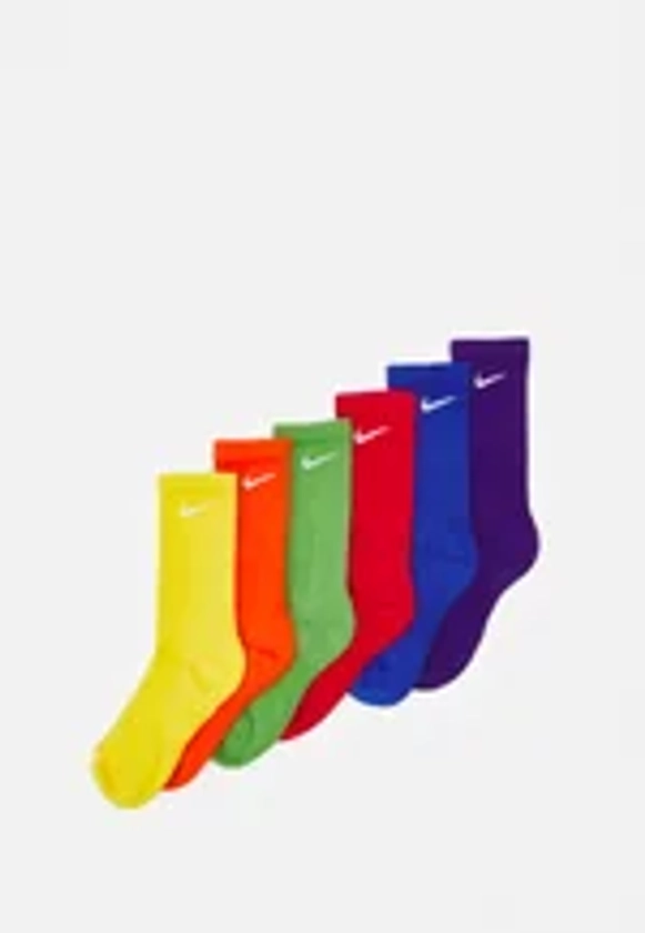 Nike Performance EVERYDAY PLUS CUSH CREW UNISEX 6 PACK - Chaussettes de sport - university red/rush orange/vivid sulfur/chlorophyll/gameroyal/court purple/multicolore - ZALANDO.FR