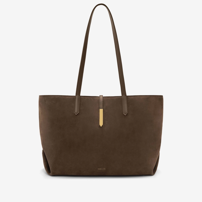 The Tokyo Tote | Mocha Suede & Mocha Suede | DeMellier