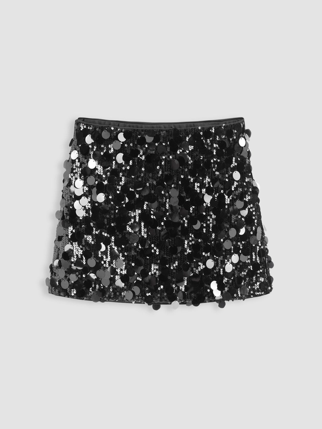 Cowboy Festival Outfits Sequin Mid Waist Mini Skirt For Music Festival/Live House Party/Clubbing