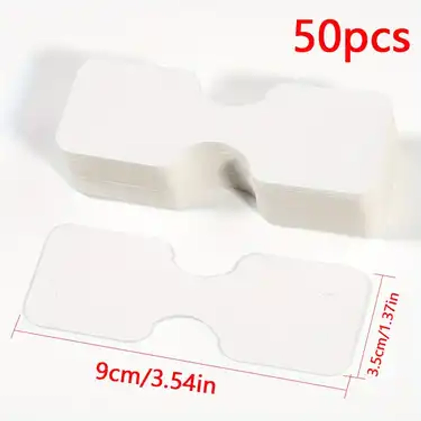 50pcs 9x3.5cm/3.54x1.38inch * Paper Packing For Necklace Bracelets Jewelry Display Cards Handmade Jewelry Hairband Price Tags Card Holder