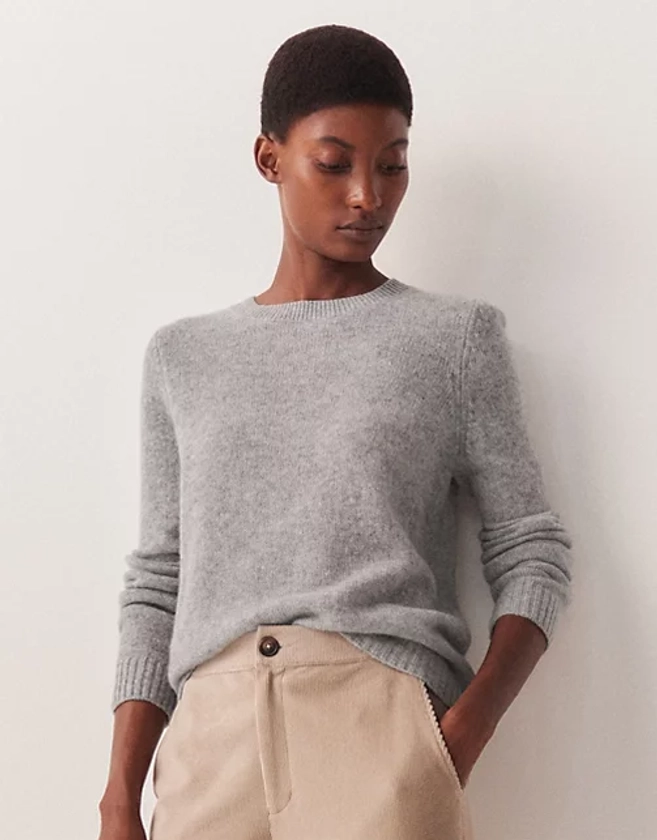 Cashmere Layering Crew Neck Jumper | Clothing Sale | The White Company