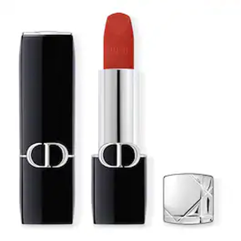 DIOR | Rouge Dior - Rossetto a Lunga Tenuta, Trattamento Floreale Idratante, 2 Finish