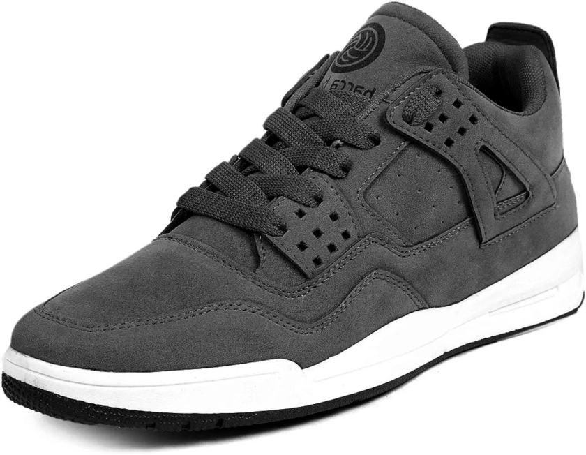 Bacca Bucci Men's Ultraforce Mid-top Athletic-Inspired Retro Fashion Sneakers - Grey, Size UK8 : Amazon.in: Fashion