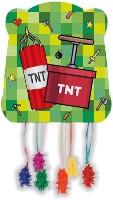 CONVER PARTY - Piñata TNT Party - Birthday Supplies - Party Supplies - 12 Units