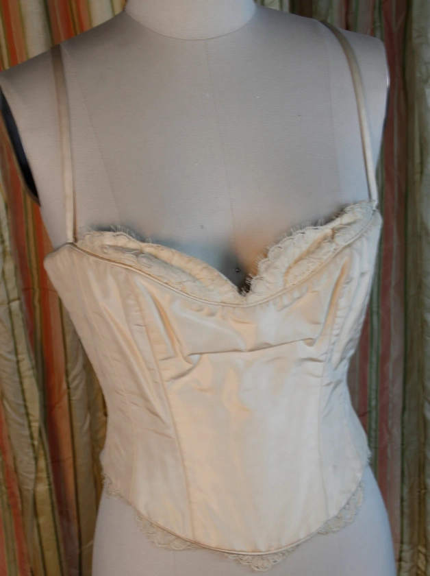 Vintage Bridal Wedding Separate Victorian Style Ivory Silk Couture Bustier Lace Corset S XS - Etsy Australia