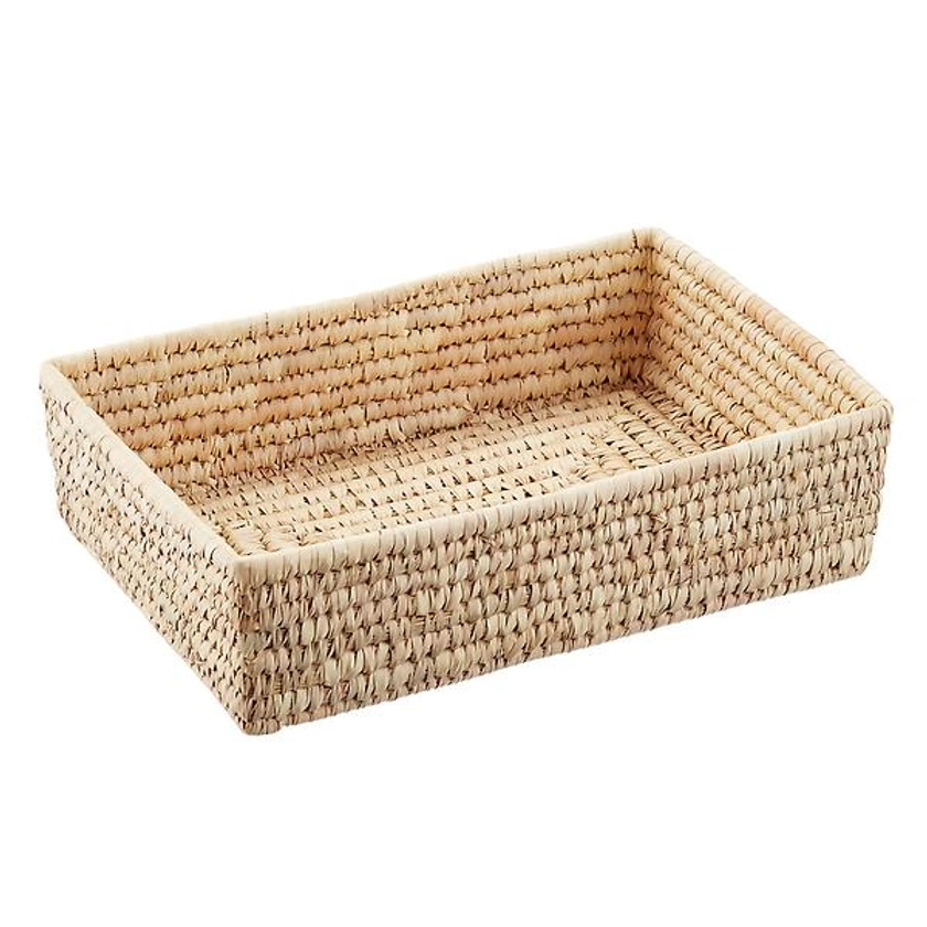 Hand-Woven Palm Leaf Tray