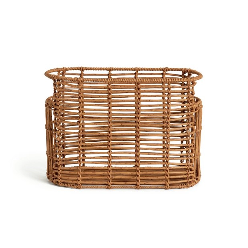 Habitat Rattan Magazine Holder - Natural