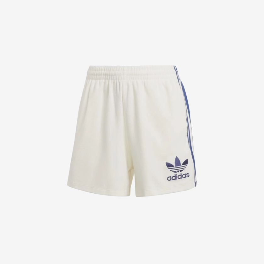 (W) Adidas Terry Shorts Off White - KR Sizing