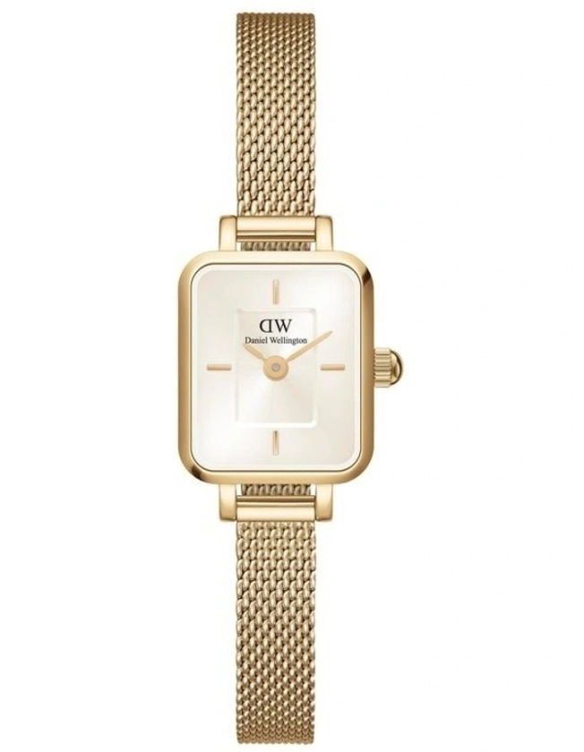 Quadro Mini Stainless Steel Watch in Gold