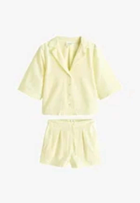 Next BRODERIE SET - Pyjama - yellow/jaune - ZALANDO.FR