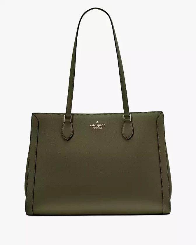 Madison Saffiano East West Leather Large Laptop Tote | Kate Spade Outlet