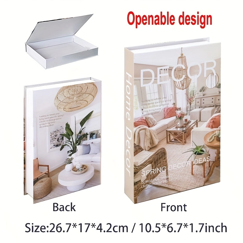 Open Luxury Books Ornament Home Decoration Accessories - Temu Canada