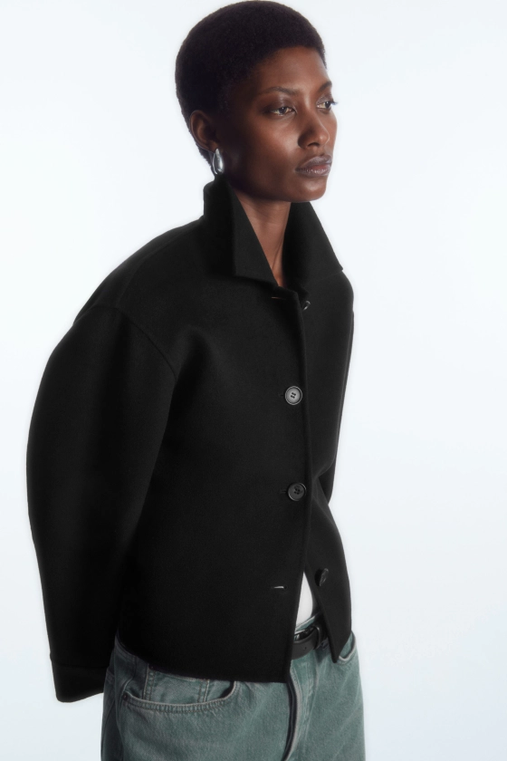BOXY DOUBLE-FACED WOOL JACKET