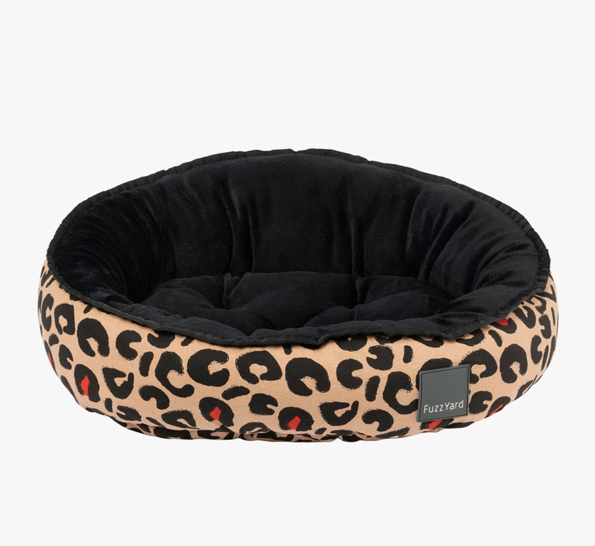 Reversible Leopard Print: Dog Lounge Bed 