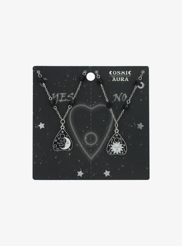 Cosmic Aura Sun & Moon Planchette Best Friend Necklace Set